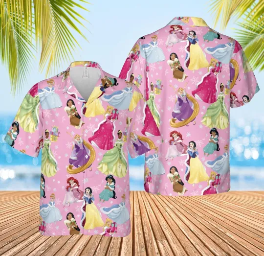 Discover Disney Princess Christmas Hawaiian Shirt
