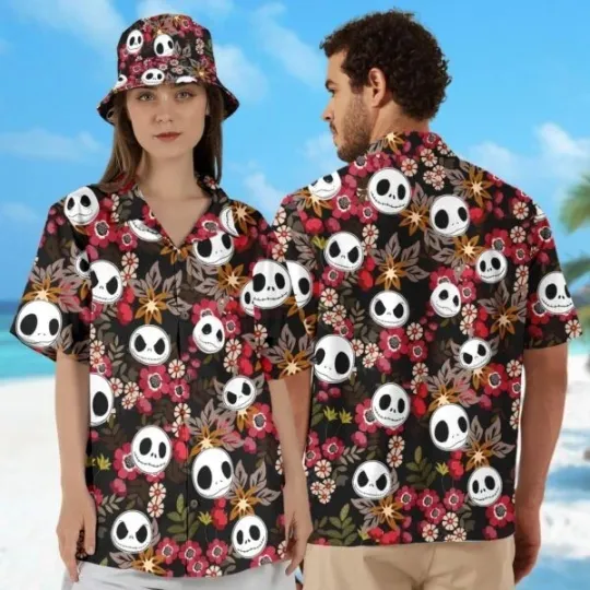 Discover Jack Skellington 3D Hawaiian Shirt, The Nightmare Before Christmas Halloween Shirt