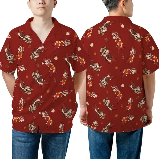 Discover Chip N Dale Hawaiian Shirt, Disneyland Family Matching, Disney Summer Trip