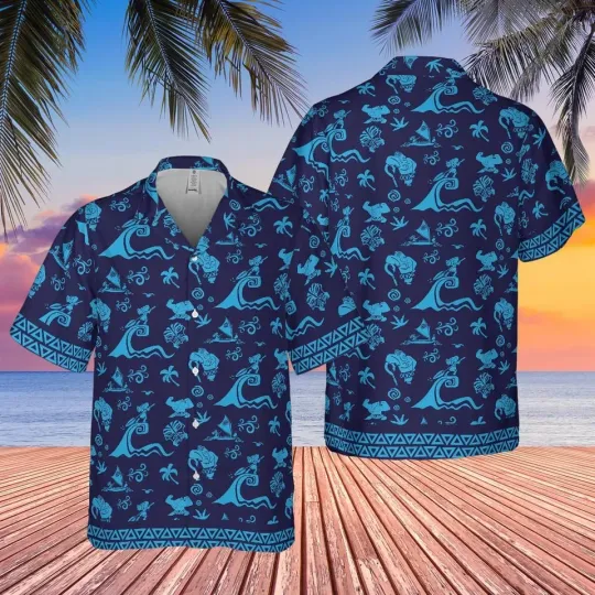 Discover Disney moana hawaiian shirt, Demi-Dad Moana Maui, gift for him, gift for her