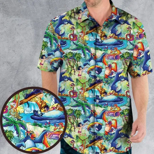 Discover Bare Necessities of Life The Jungle Book Hawaiian Shirt, button down shirt