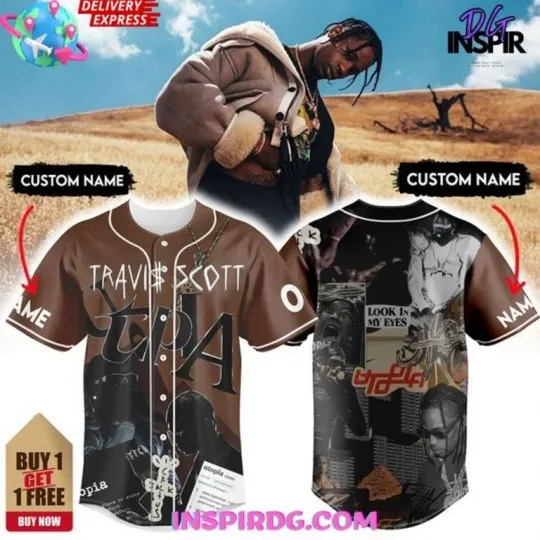 Discover Travis Utopia Premium Concert Baseball Jersey Full Sizes