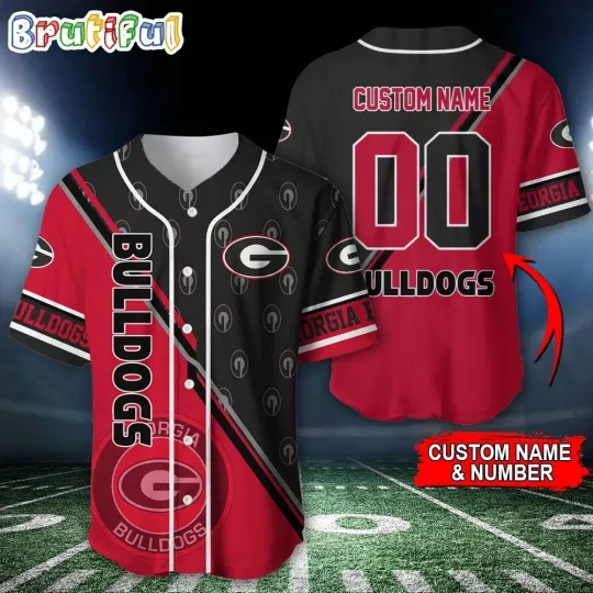 Discover Georgia Football Team Bulldogs Baseball Jersey Full Sizes