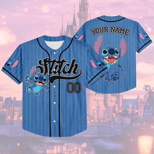 Discover Custom Disney Lilo and Stitch Stitch Baseball, Custom Kid Youth Adult Disney Jersey, Disney Baseball Jersey, Stitch Birthday Gift Stitch Fan