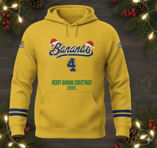 Savannah Bananas #4 KJ Jackson Hoodie Men Christmas