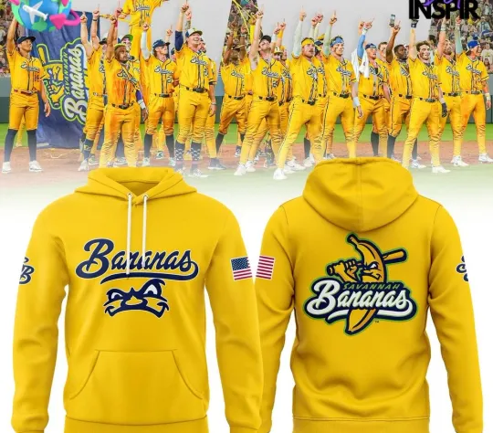 Savannah Bananas Baseball Team 2025 Hoodie all Size S-5XL DO2530