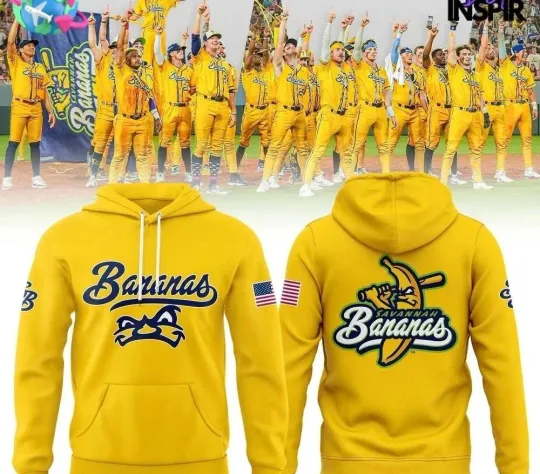 Savannah Bananas Baseball Team 2025 Hoodie 3D Full Size S-5XL