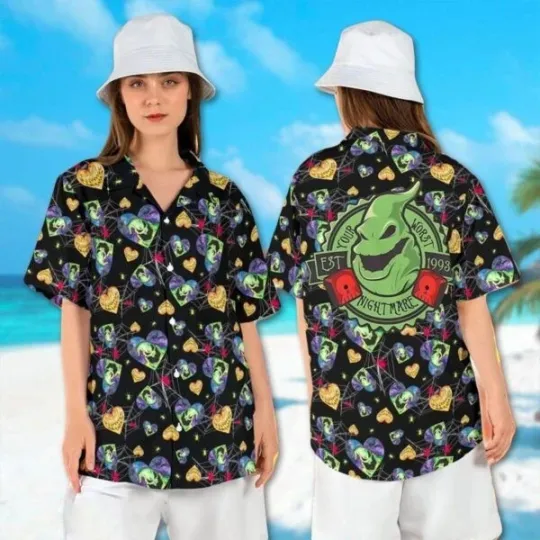 Discover Oogie Boogie Halloween Hawaiian Shirt, The Nightmare Before Christmas Gift