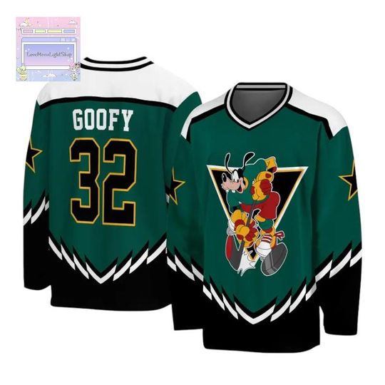Discover Disney Goofy and Mickey & Friends Men's Hockey Jerseys