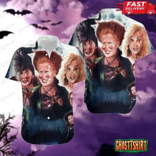 Discover Smile Hocus Pocus Halloween Hawaiian Shirt