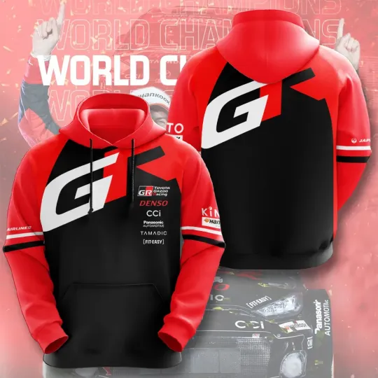 Discover Toyota Gazoo Racing WRT 2025 World Rally Champions 3D Apparel
