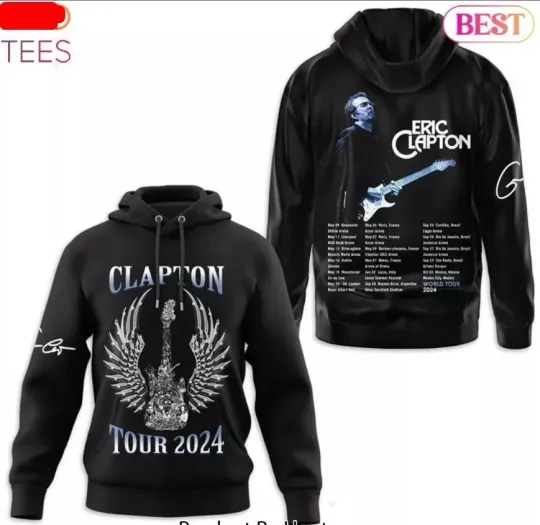 Eric Clapton Tour Signature Design Hoodie 3d GLC051104