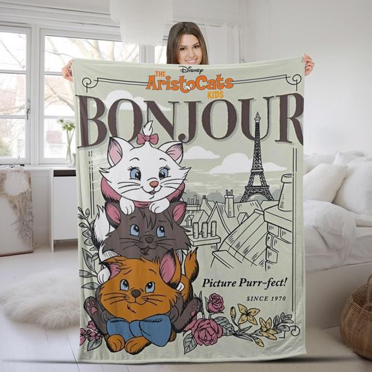 Discover Watercolor Disney The Aristocats Blanket