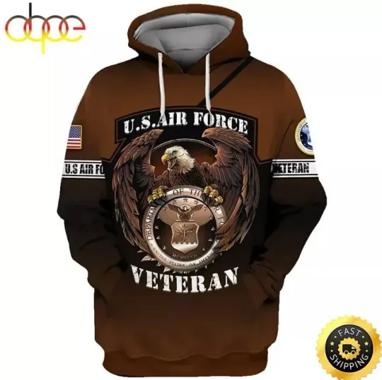 Veteran American Military US Air Force Veteran 3D Hoodie GLC057887