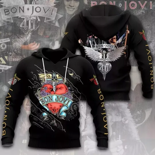 Discover Bon Jovi 3D Hoodie ALl over print GLC055974