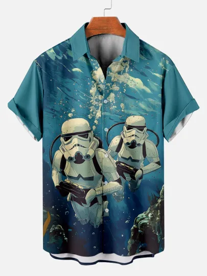 Discover Futuristic Combat Hawaiian Shirt