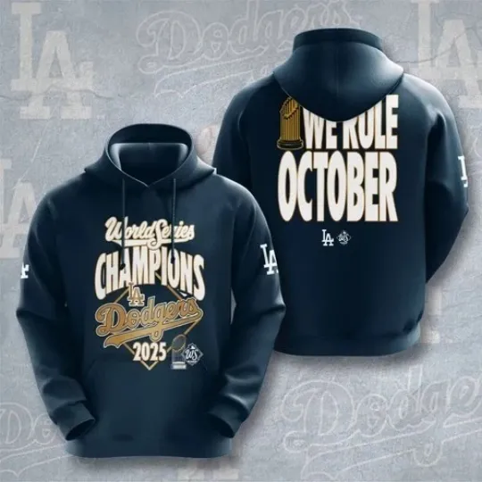 Dodgers 3D Apparel Hoodie All sizes