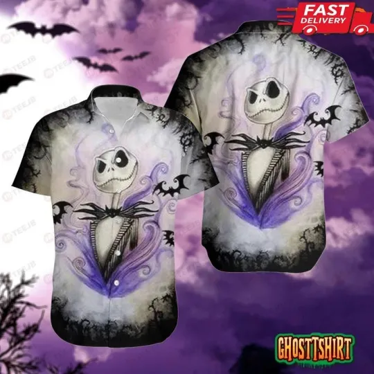 Jack Skellington Shine The Nightmare Before Christmas Halloween Hawaiian Shirt