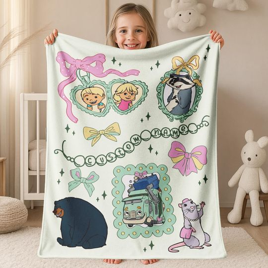 Discover Personalized Trash Truck Blanket, Trash Truck Birthday Gifts, Trash Truck Cartoon Blanket, Kids TV Show Blanket, Birthday Gifts D2LT17