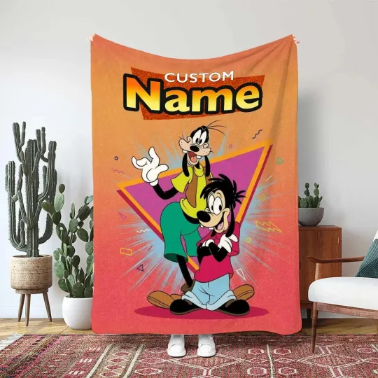 Discover Fleece Blanket Funny A Goofy Movie Happy