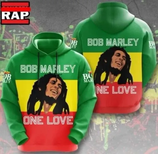 Bob Marley Music One Love Hoodie 3D GLC058079