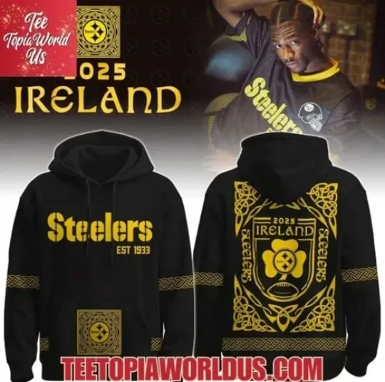 Discover HOT NEW!! Steeler 2025 Ireland Heritage 3D Hoodie