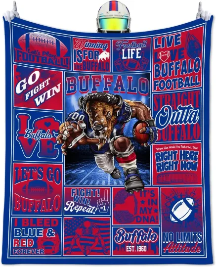 Discover Football Blanket Gifts for Men, City Football Lovers Fan Gifts Gear Me