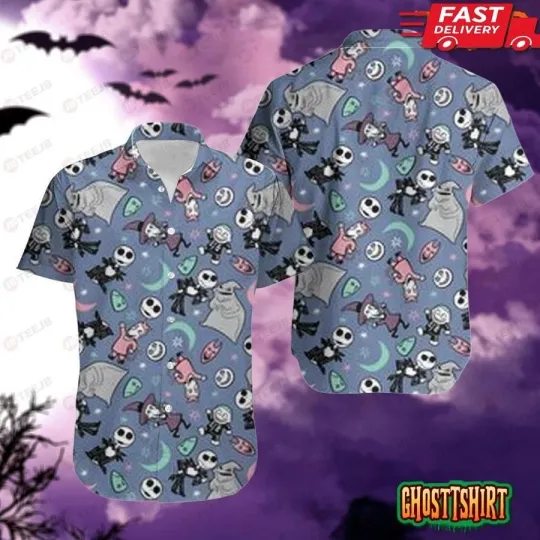 Discover Icon The Nightmare Before Christmas Halloween Hawaiian Shirt, Unisex Adult, Size