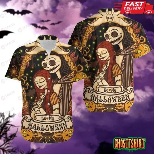 Discover Halloween Light The Nightmare Before Christmas Hawaiian Shirt, Unisex Adult, Siz