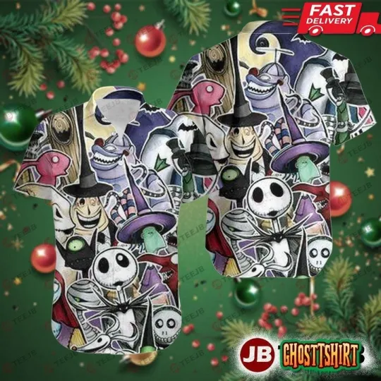 Discover The Nightmare Before Christmas Jack Hawaiian Shirt Ver 4, Unisex Adult S-5XL