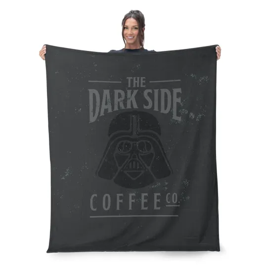 Discover Disney Star Wars Classic Dark Side Disneyland Christmas Holiday Fleece Blanket