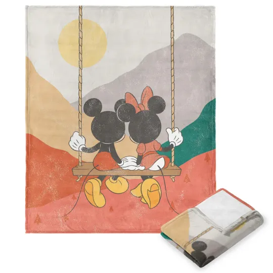 Discover Disney Mickey & Friends Beauty Of Nature Cozy Fleece Blanket