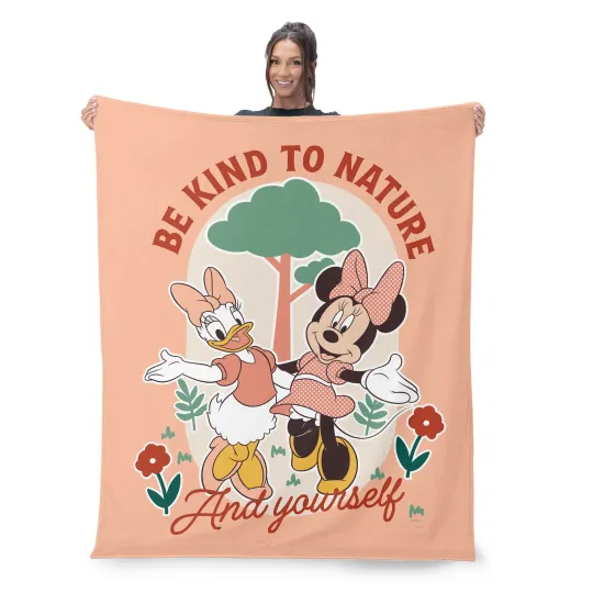 Discover Disney Mickey & Friends Kind To Disneyland Christmas Holiday Fleece Blanket