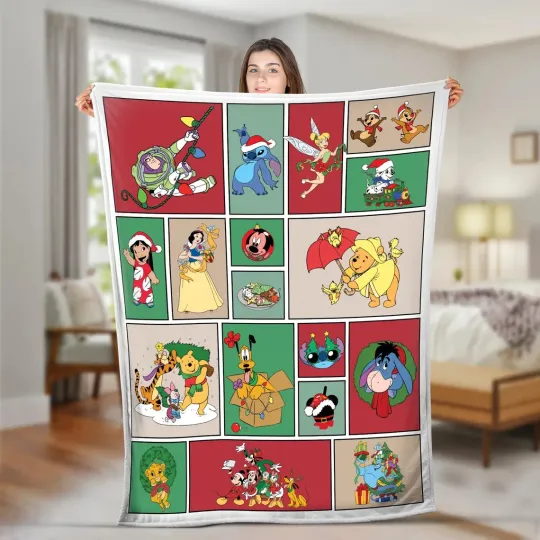 Discover Fleece Blanket Funny  Lion King And Friends Happy