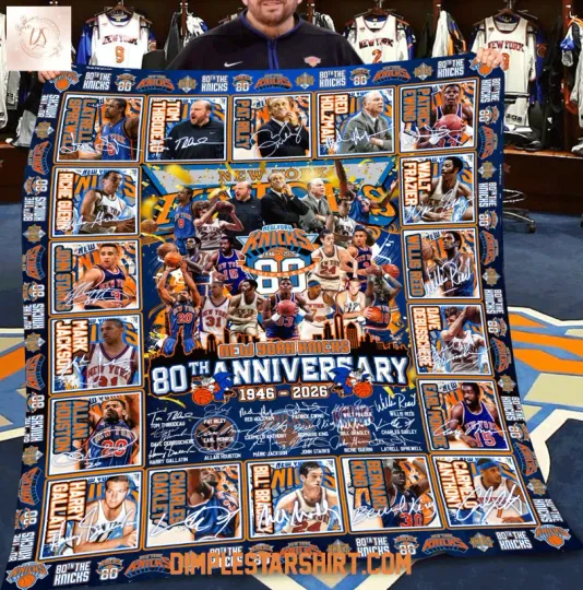Discover New York Knick 80Th Anniversary 1946 2026 Blanket