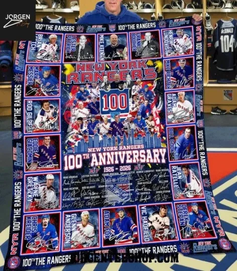 Discover New York Ranger 100th Anniversary 1926-2026 Fleece Blanket