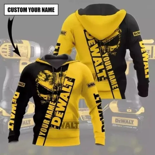Discover Custom Name Dewalt Men 3D Hoodie All over print