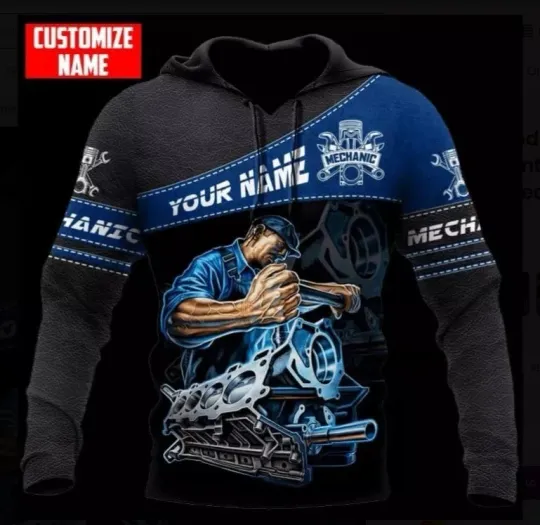 Discover Mechanic Hoodie Personalized 3D ALl over print GLC056991