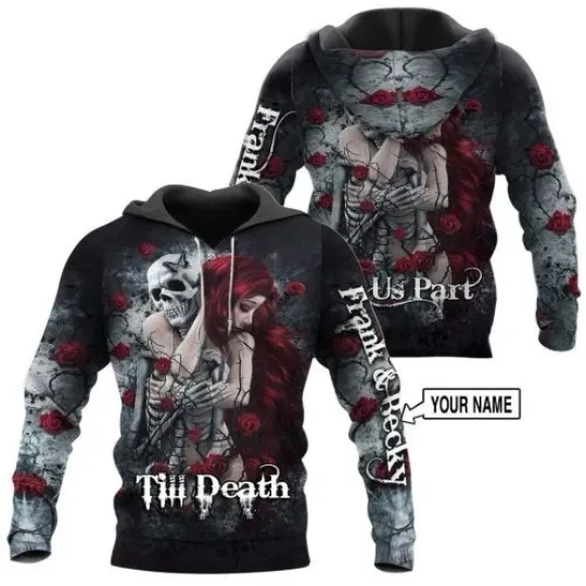 Discover Personalized Rose 3D All Over Hoodie Til De-ath Do Us Part GLC060890