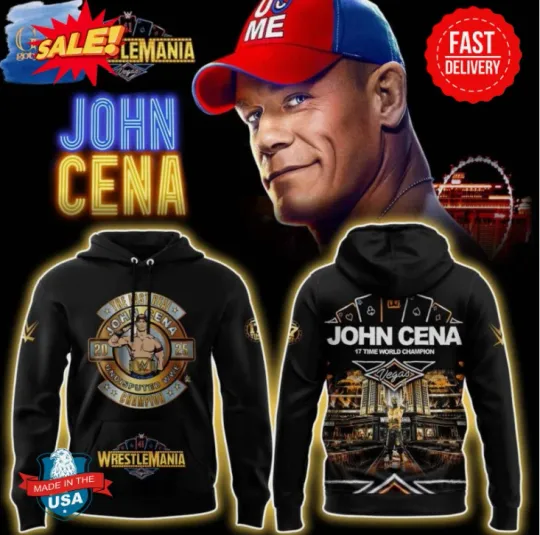 Discover Jo Cen 17-Time World Champion Wrestling Entertainment Limited Edition 3D Hoodie