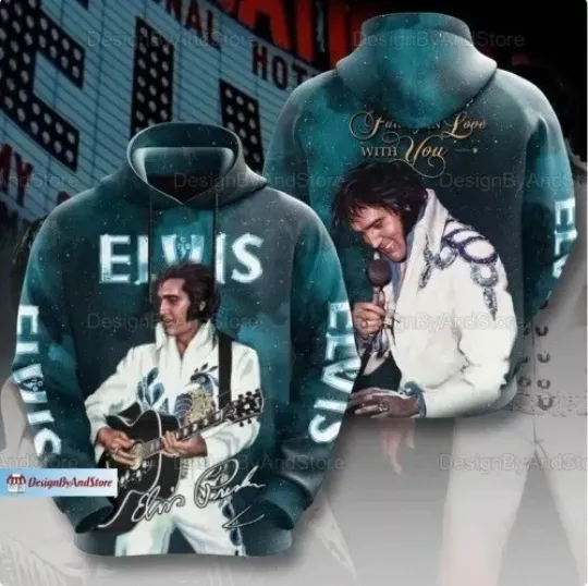 Presley 3D Hoodie, Elvis Presley Men Hoodie 3D