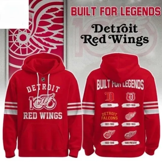 Discover Wings Red 100 Years Of Glory Hoodie ALl over print
