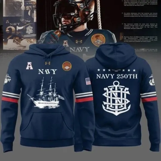 Discover Midshipmen 250th Anniversary Special Hoodie