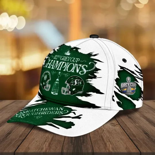 Discover Saskatchewan Roughriders 2025 Grey Cup Champions Classic Cap