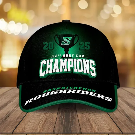 Discover Saskatchewan Roughriders 2025 Grey Cup Champions Classic Cap