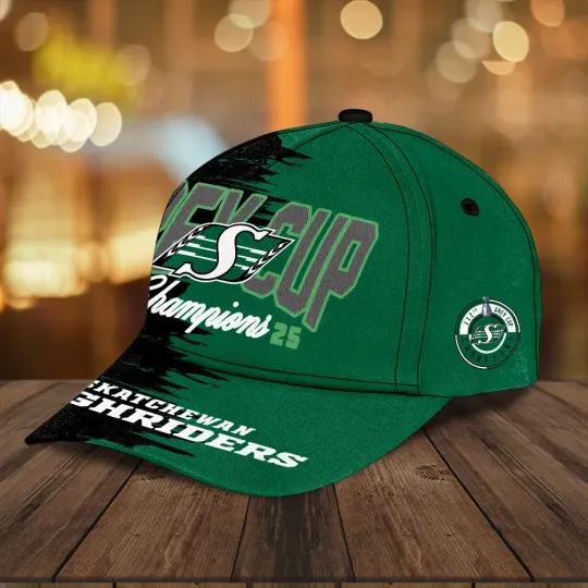 Discover Saskatchewan Roughriders 2025 Grey Cup Champions Classic Cap