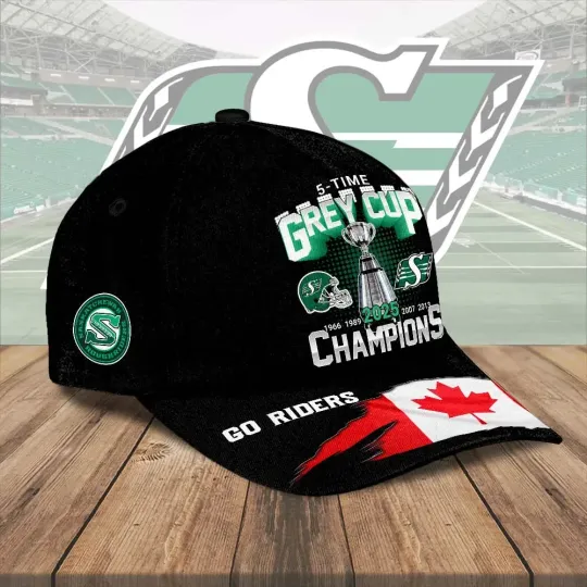 Discover Saskatchewan Roughriders 2025 Grey Cup Champions Classic Cap, Gift For Fans