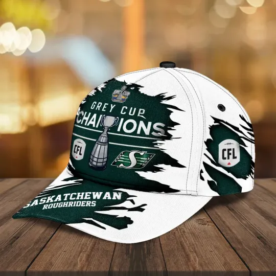Discover Saskatchewan Roughriders 2025 Grey Cup Champions Classic Cap