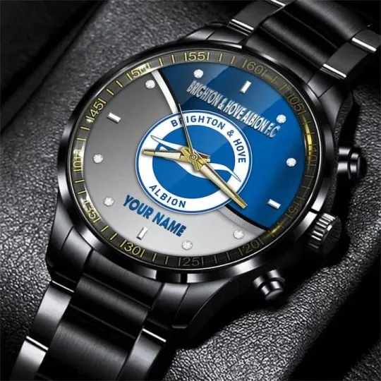 Discover Brighton & Hove Albion F.C Black Stainless Steel Watch