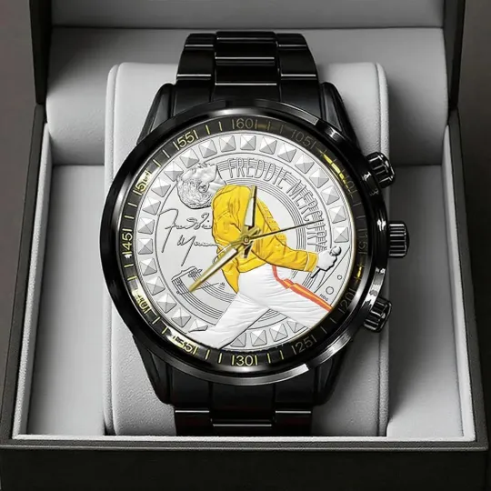Discover Freddie Mercury Black Stainless Steel Watch